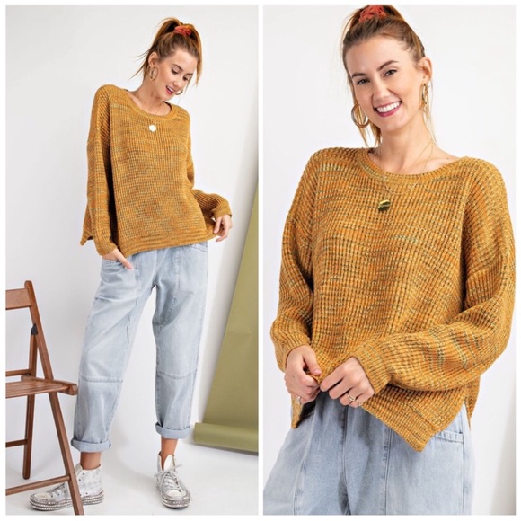 Multicolor Mustard Sweater - Picture 3 of 3
